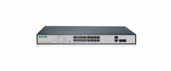 Коммутатор PoE на 16 портов NAVIGARD PM3020FSN-270 V4 (16 PoE 10/100 Мбит, 2 Combo UPLINK 1ГГбит) 