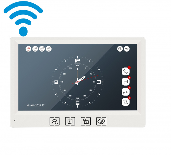 Видеодомофон Navigard NVM-712FHD-W WIFI (7/2мп/AHD/WiFi)